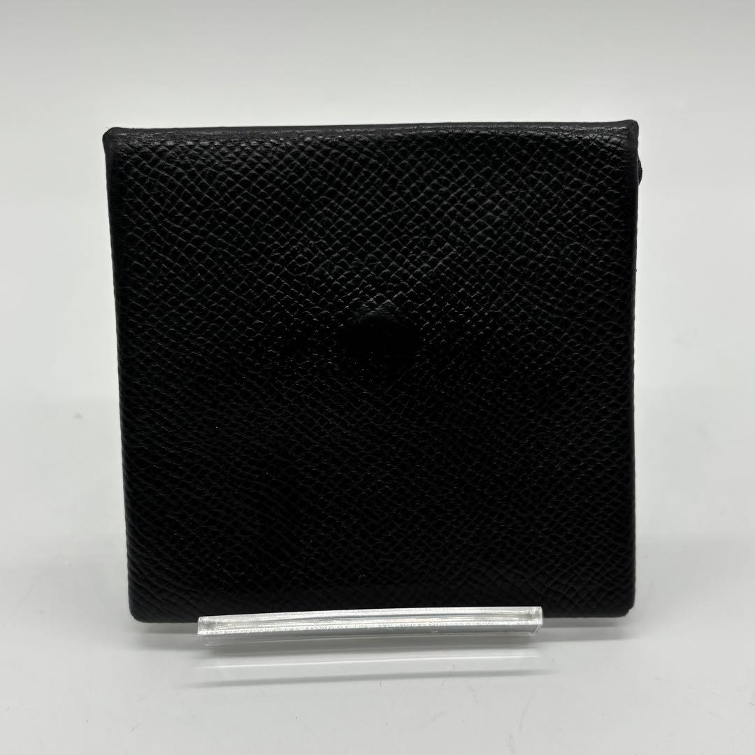 HERMES ケース バスティア レザー ヴォー エプソン ブラック