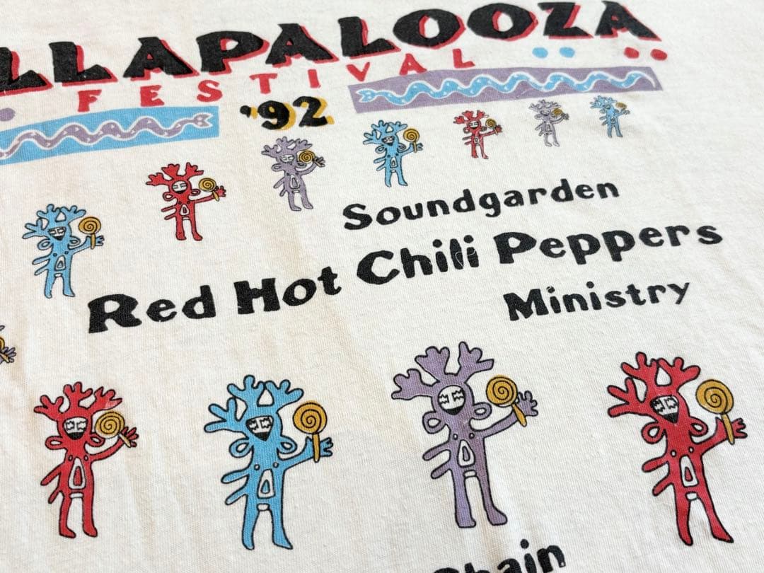 92s LOLLAPALOOZA Tシャツ 90s ロラパルーザ レッチリ