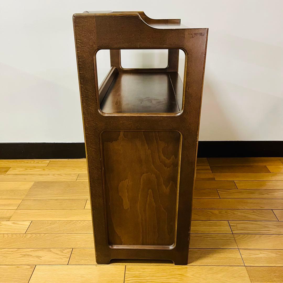 Karimoku カリモク 木製 電話台、FAX台　キャビネット飾り棚 収納 台