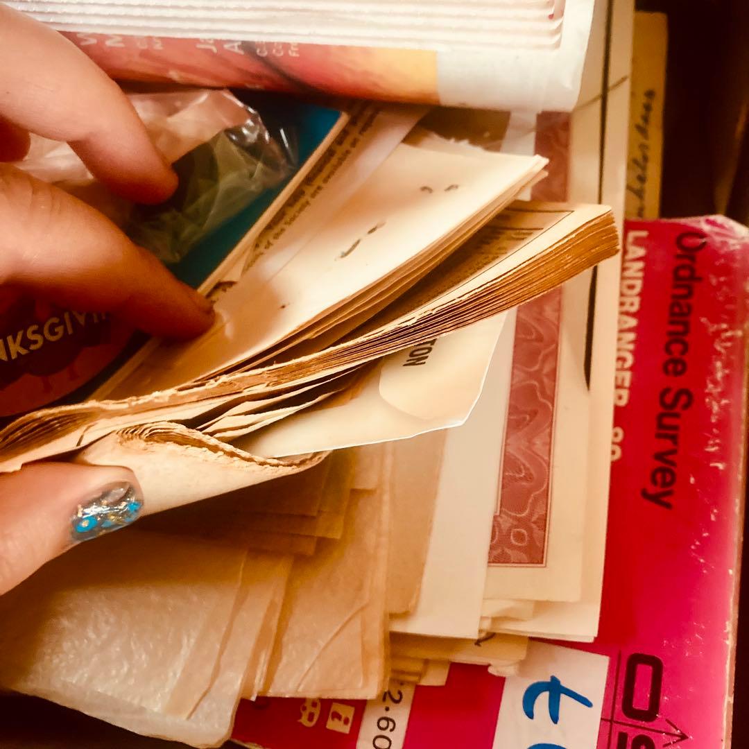 海外 ヴィンテージ 紙モノ 大量 詰め合わせ ジャンクジャーナル 味紙