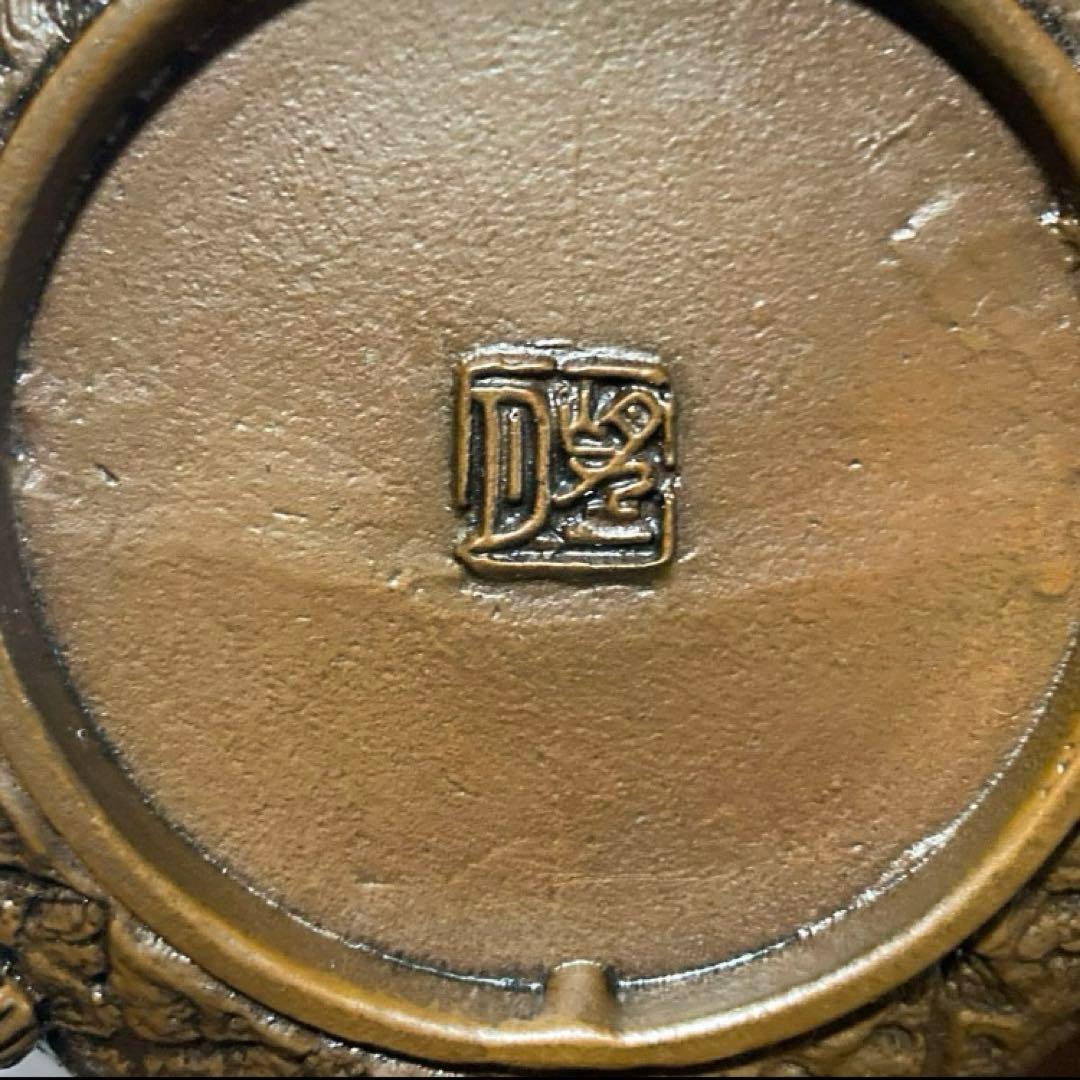 戦前 アンティーク 唐子三足香炉 裏印有り 唐子脚宝袋形香炉