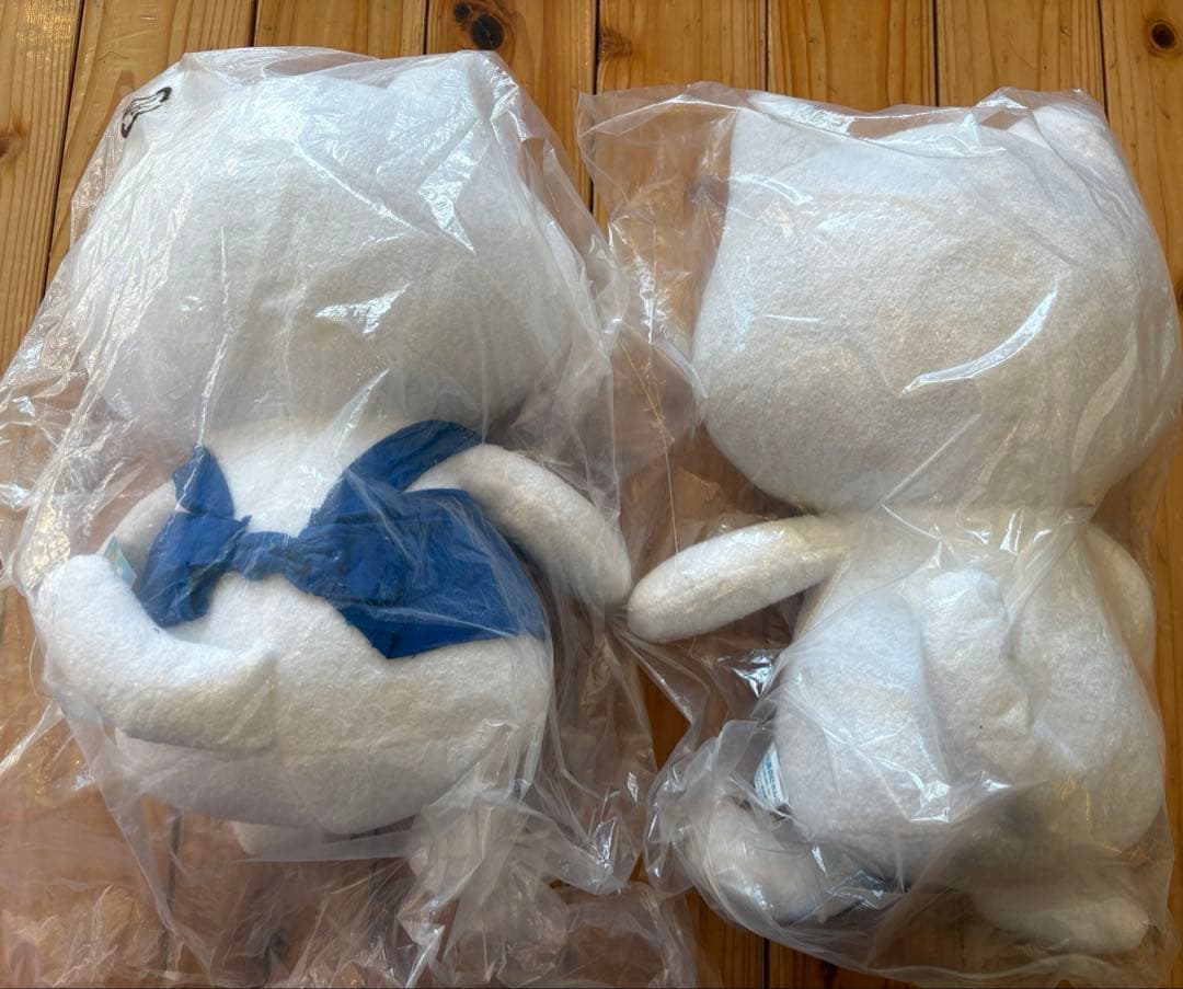 ほしの島のにゃんこ BIGぬいぐるみ 白猫 ネコ コロプラ 星の島　２体セット