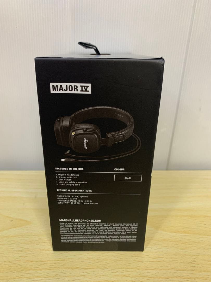 【未開封】Marshall MAJOR Ⅳ ワイヤレスヘッドホン