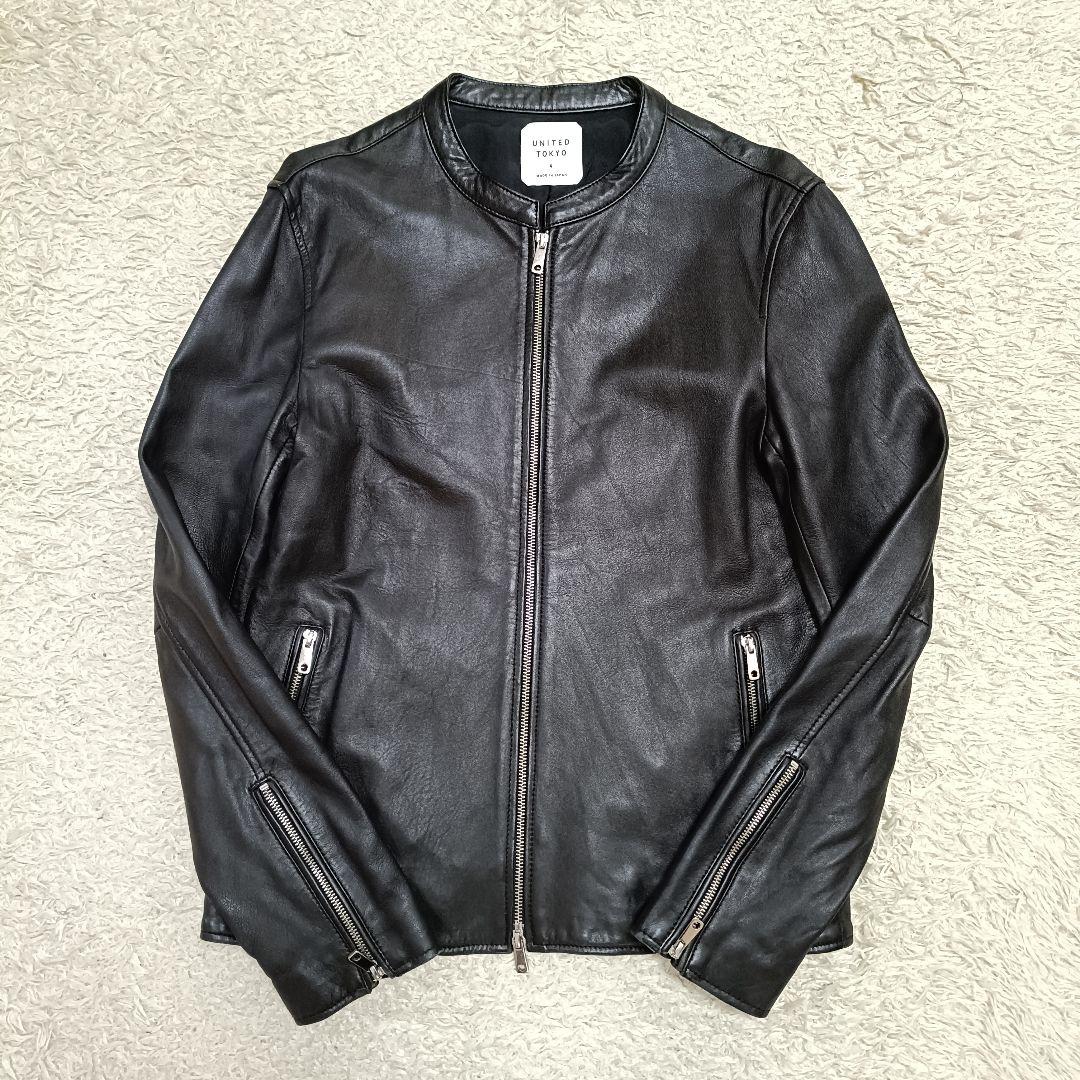 【XLサイズ】ユナイテッドトウキョウ レザージャケット ラムレザー 羊革 4号