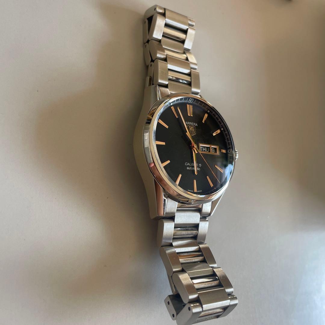 美品　タグホイヤー　カレラ　キャリバー5 デイデイト