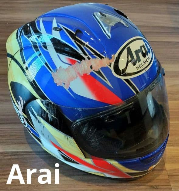 【北川選手サイン入り】Arai RX-7RR4 キタガワ フルフェイスヘルメット