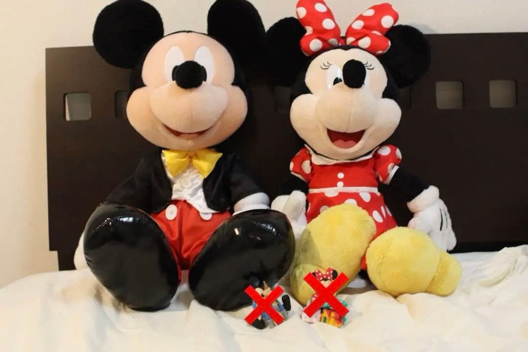 ミッキー 燕尾くん 夢物語 大 ミニー 水玉 ぬいぐるみ S フィギュア