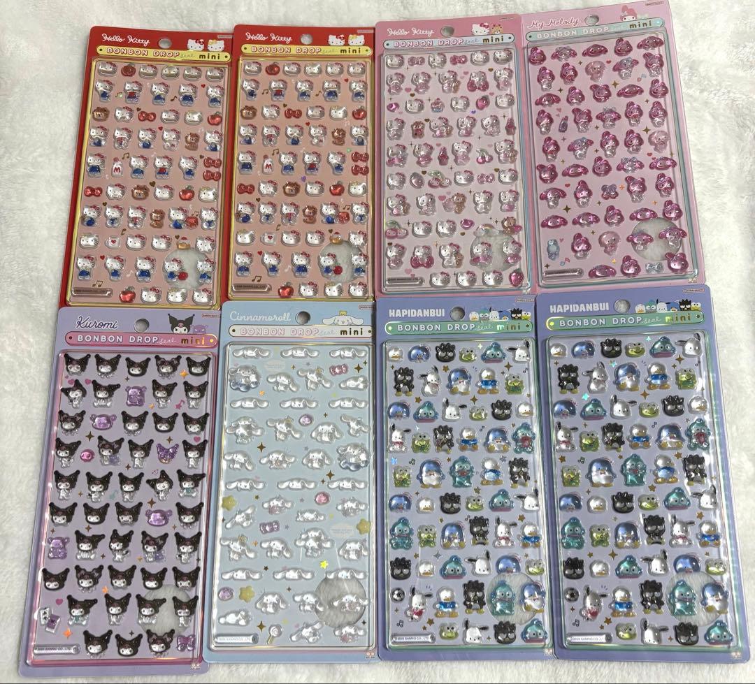 激レア！　正規品約60枚まとめ売り　うるちゅる　ボンボンドロップシール　サンリオ