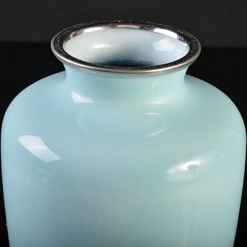 七宝焼　田村七宝工芸　花文瓶　M　R7526