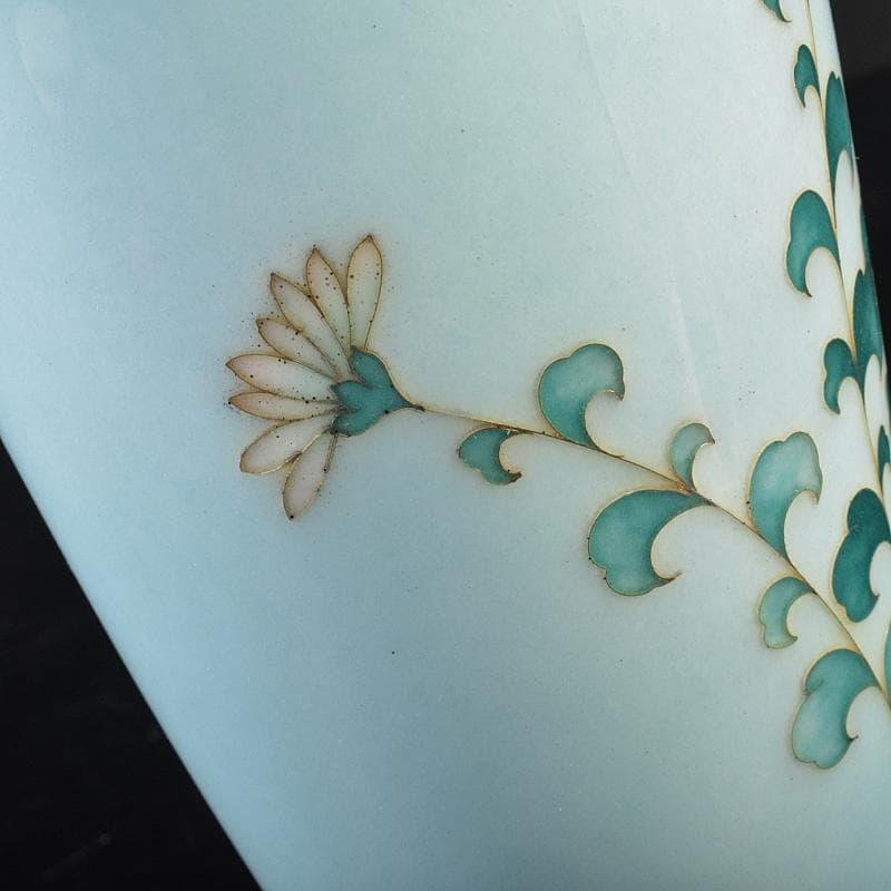 七宝焼　田村七宝工芸　花文瓶　M　R7526