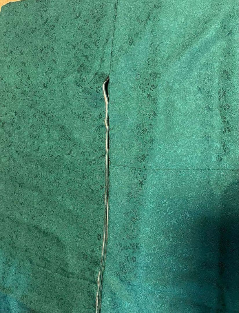 振袖　無地　緑 値下げ可能！