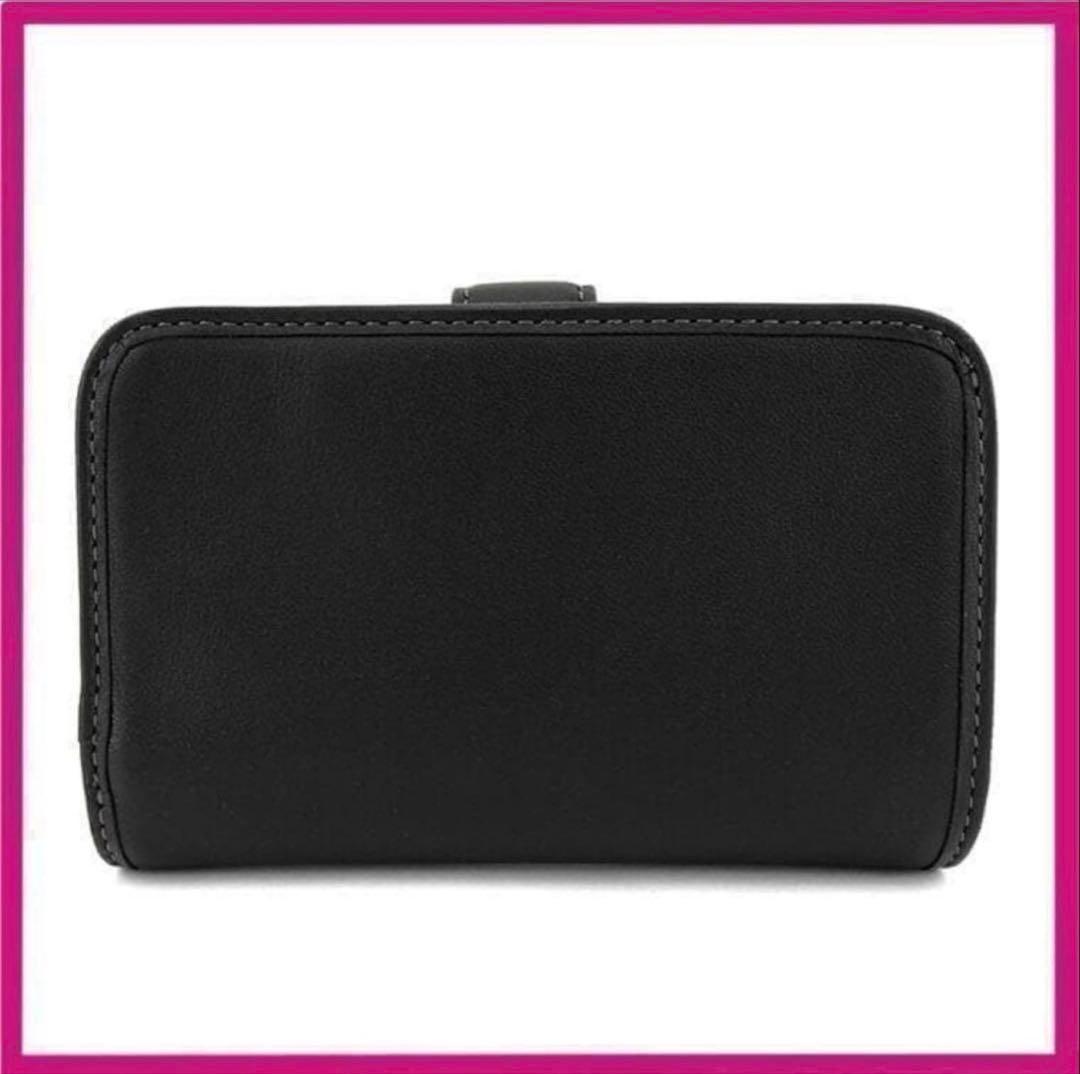 コニタン　coachコーチタビー高級スムースレザー二つ折り財布