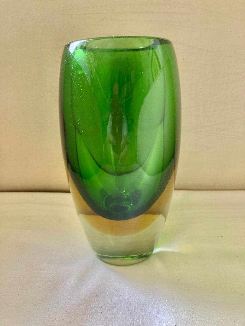 ビンテージクリスタルグラディ-ション花瓶