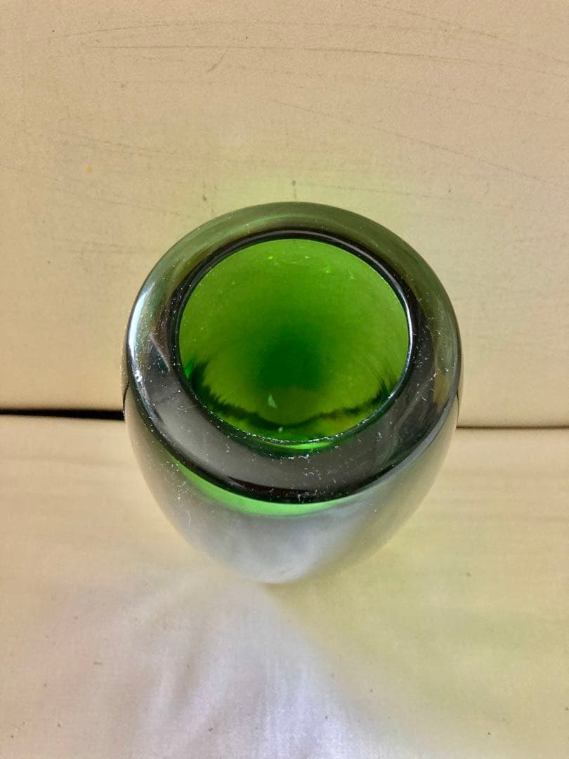 ビンテージクリスタルグラディ-ション花瓶