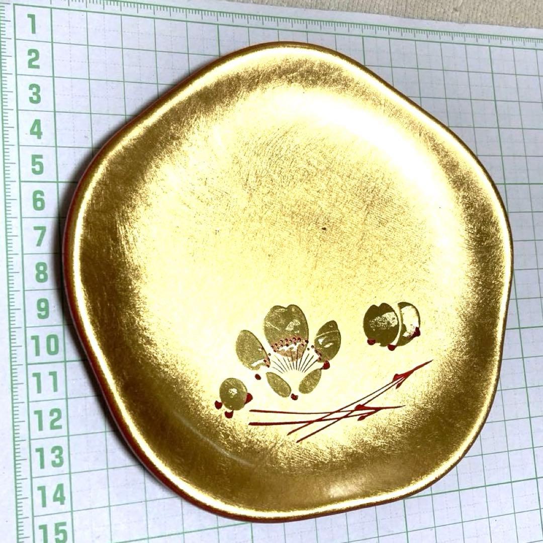 金箔　漆器　5枚　新品　日本伝統工芸品