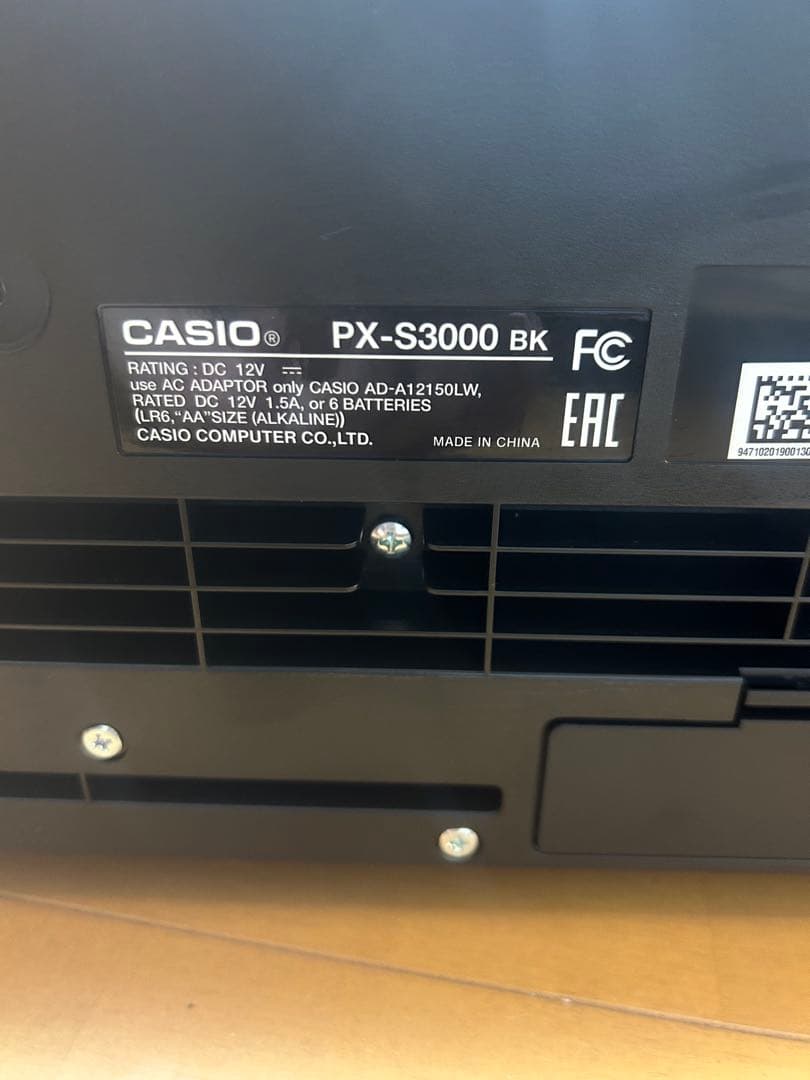 CASIO Privia px-s3000BK 電子ピアノ 19年製