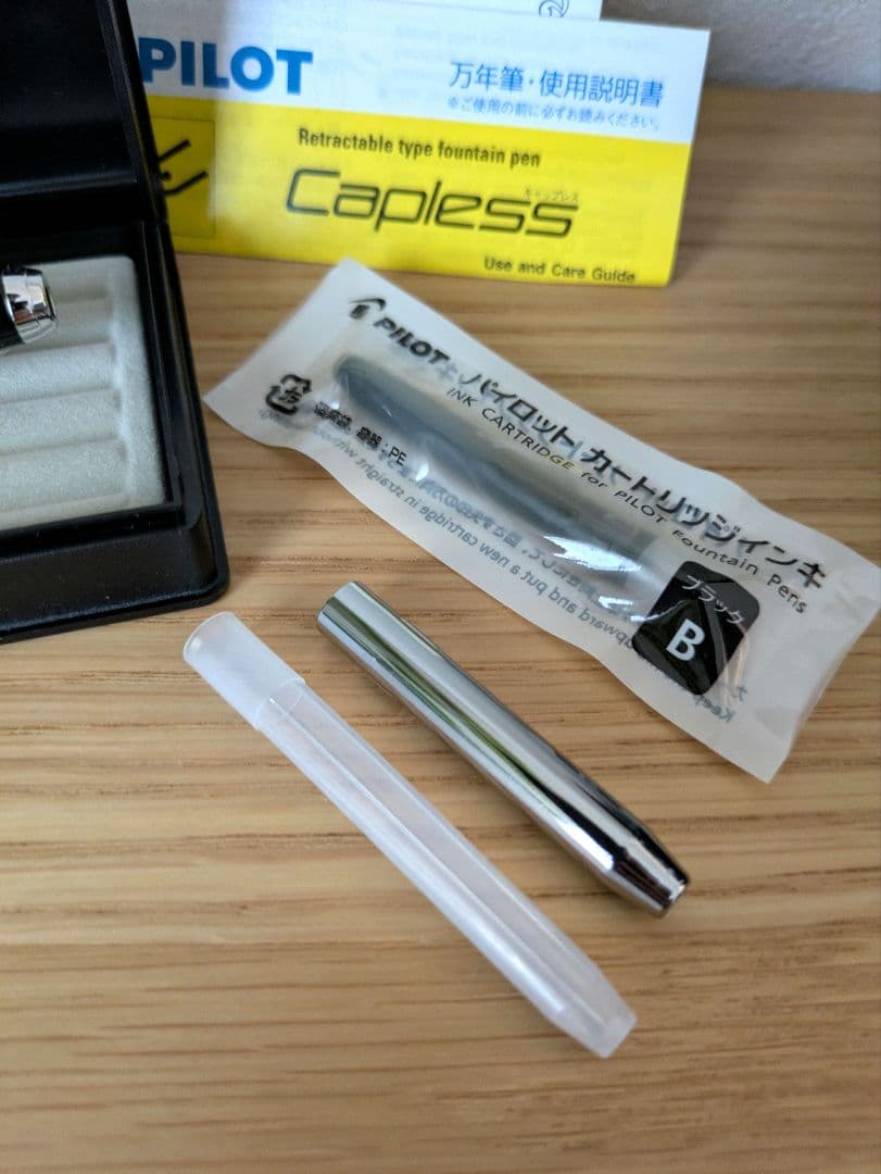 【箱付き】キャップレス フェルモ ブラック M 回転式 廃盤