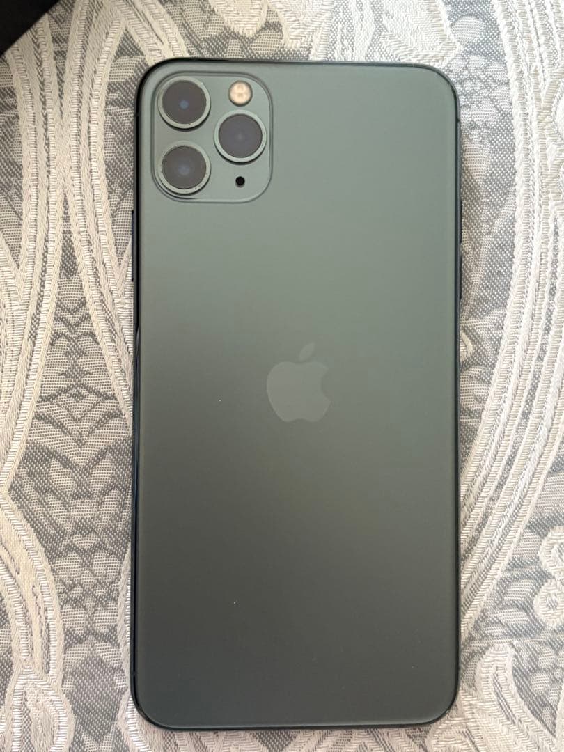 最初値下Apple iPhone 11 Pro Max ミッドナイトグリーン本体