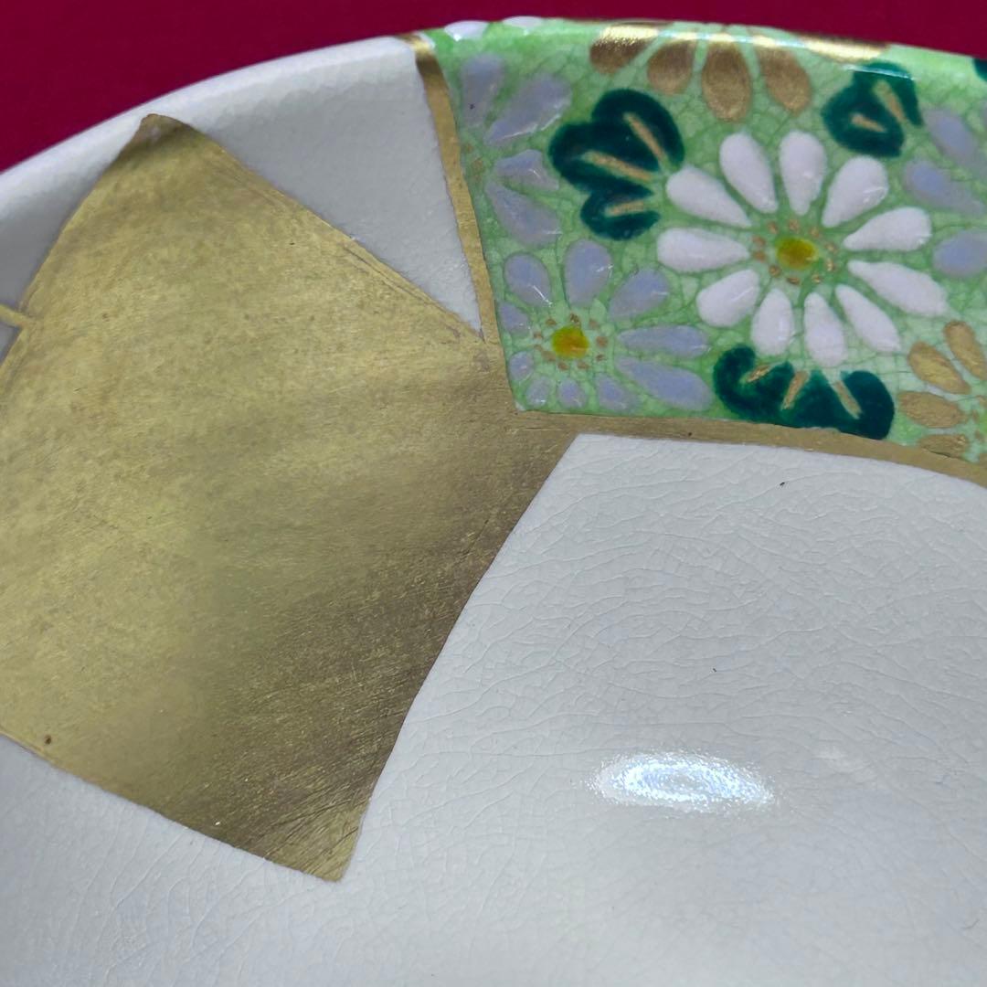 抹茶碗 文月和香 四季の華 桜菊梅楓椿 金彩銀彩