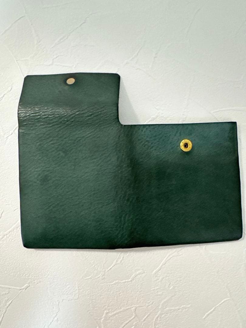 safuji　ミニ折り財布　グレイブルー