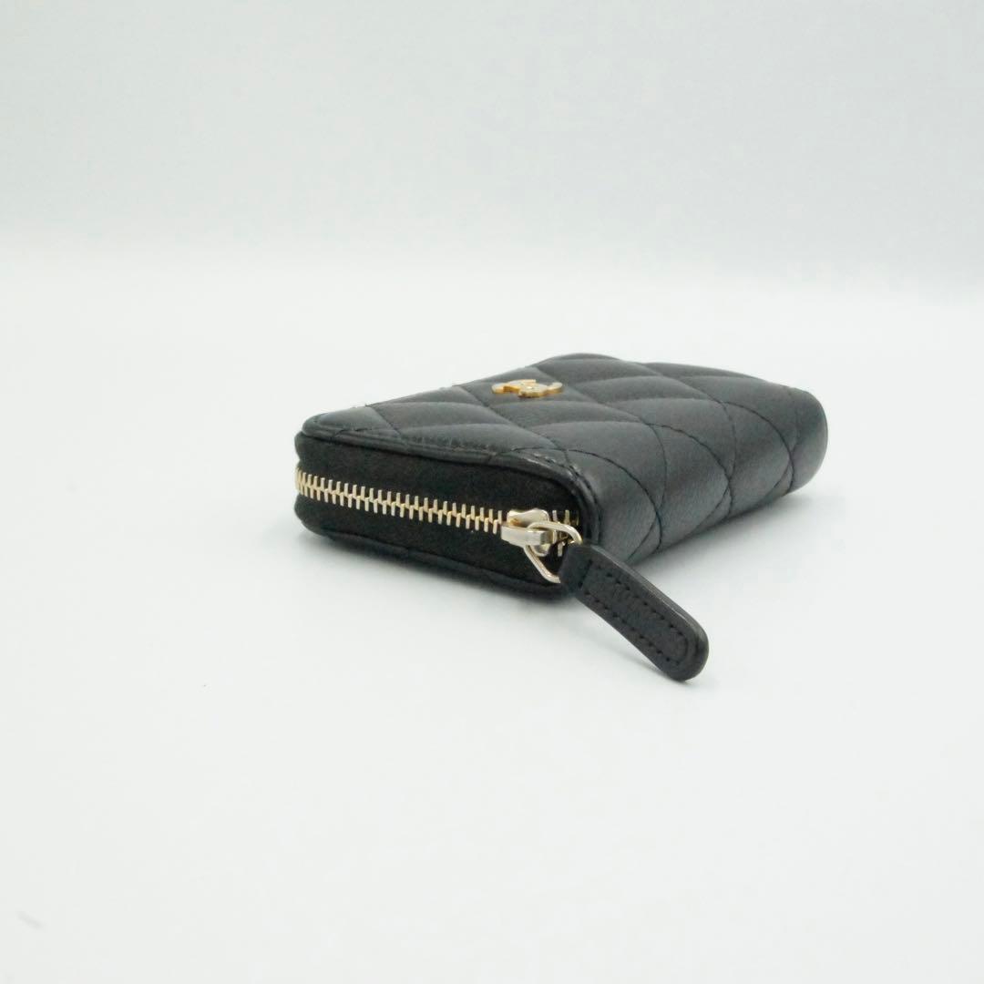 CHANEL シャネル ケース マトラッセ ブラック キャビアスキン