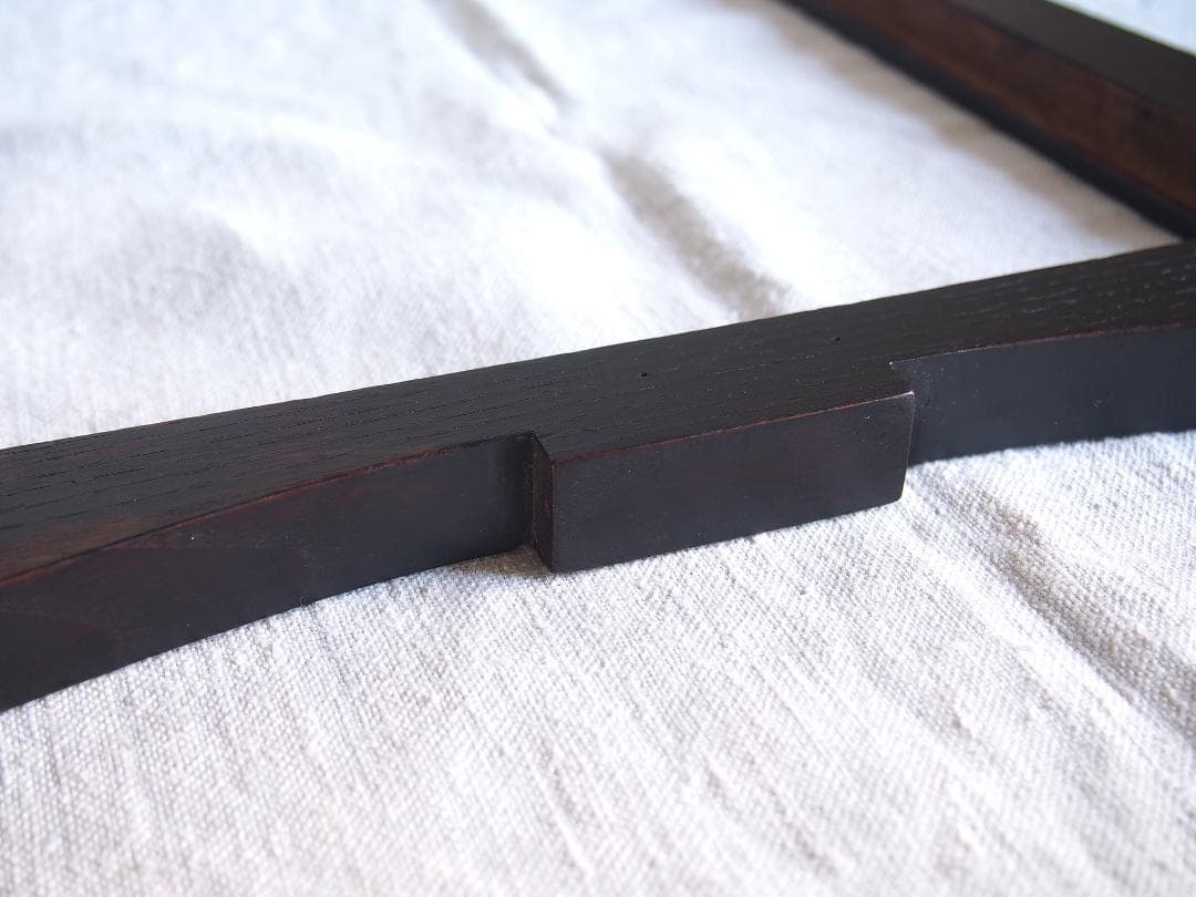 十字架と聖母マリアのイニシャルのある木製 フレーム 額縁 1900年/K344