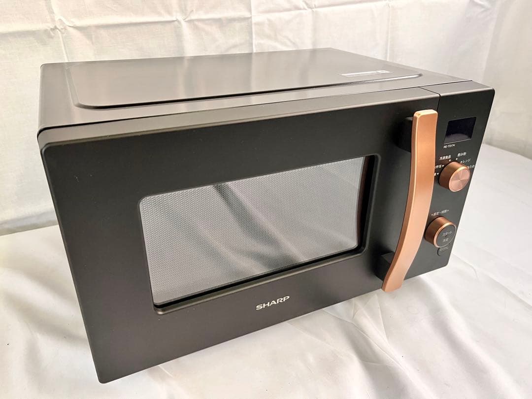 ②24年製　SHARP 単機能電子レンジ RE-TS174-B フラットタイプ