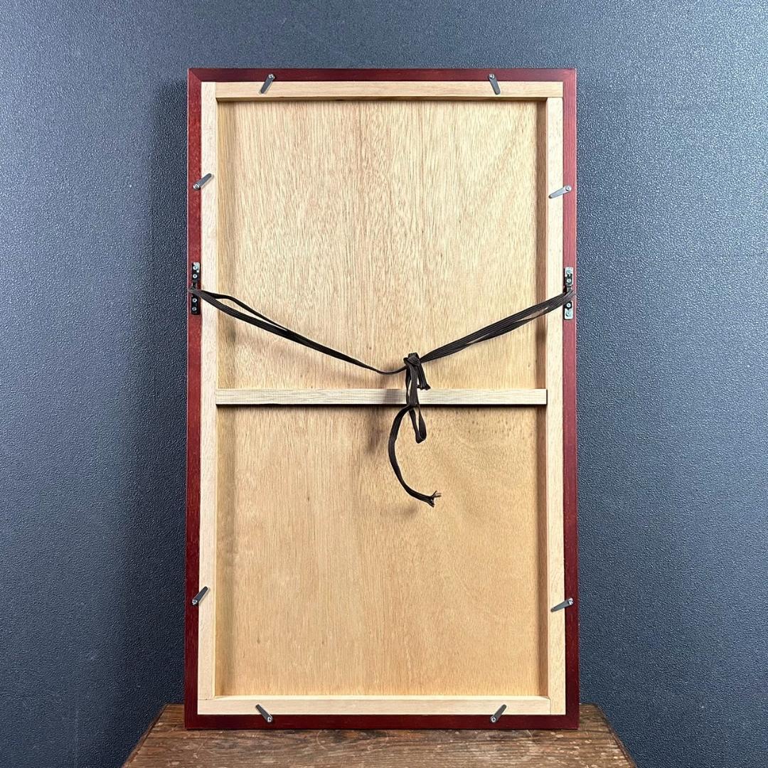 【最終値下げ】美品 加藤晃秀「桜の譜」木版画 直筆サイン入 額縁入 ヒデ・カトウ