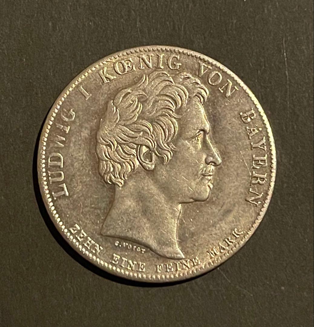 1831年 バイエルン王国 1ターラー銀貨 ルートヴィヒ1世