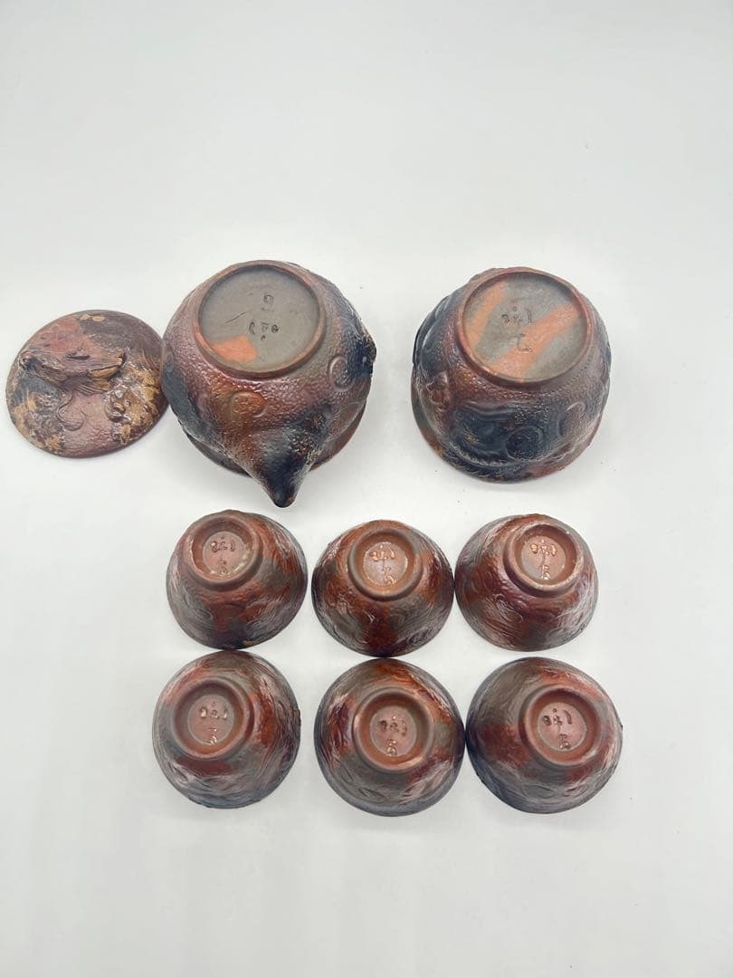 茶道具セット 宝瓶 茶碗7個と急須 身在名
