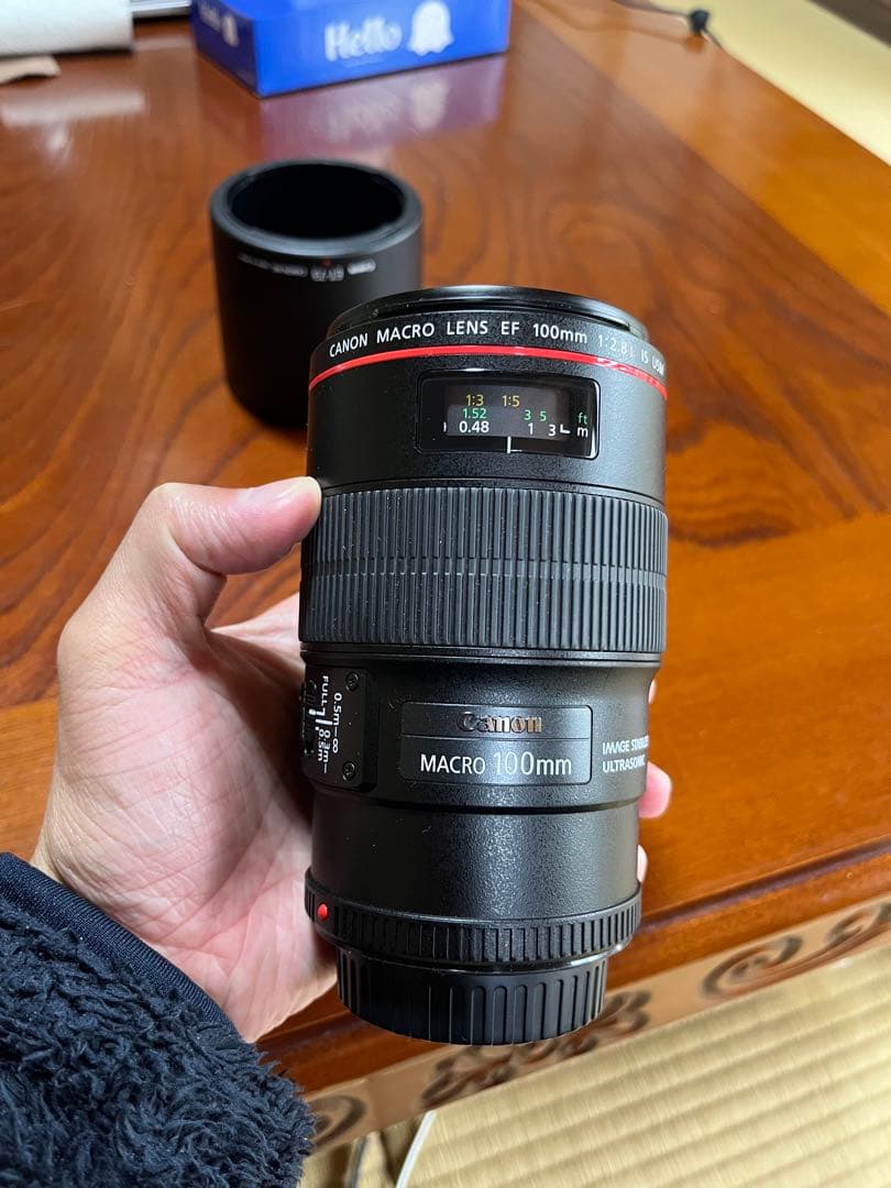 ギズ無し 美品　Canon EF 100mm f/2.8L IS USM レンズ