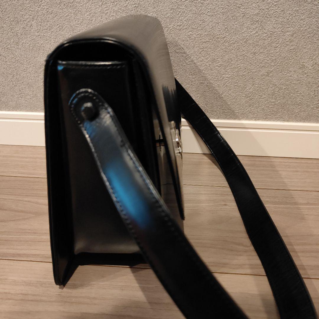 K*e様 ブラック レザー ショルダーバッグ