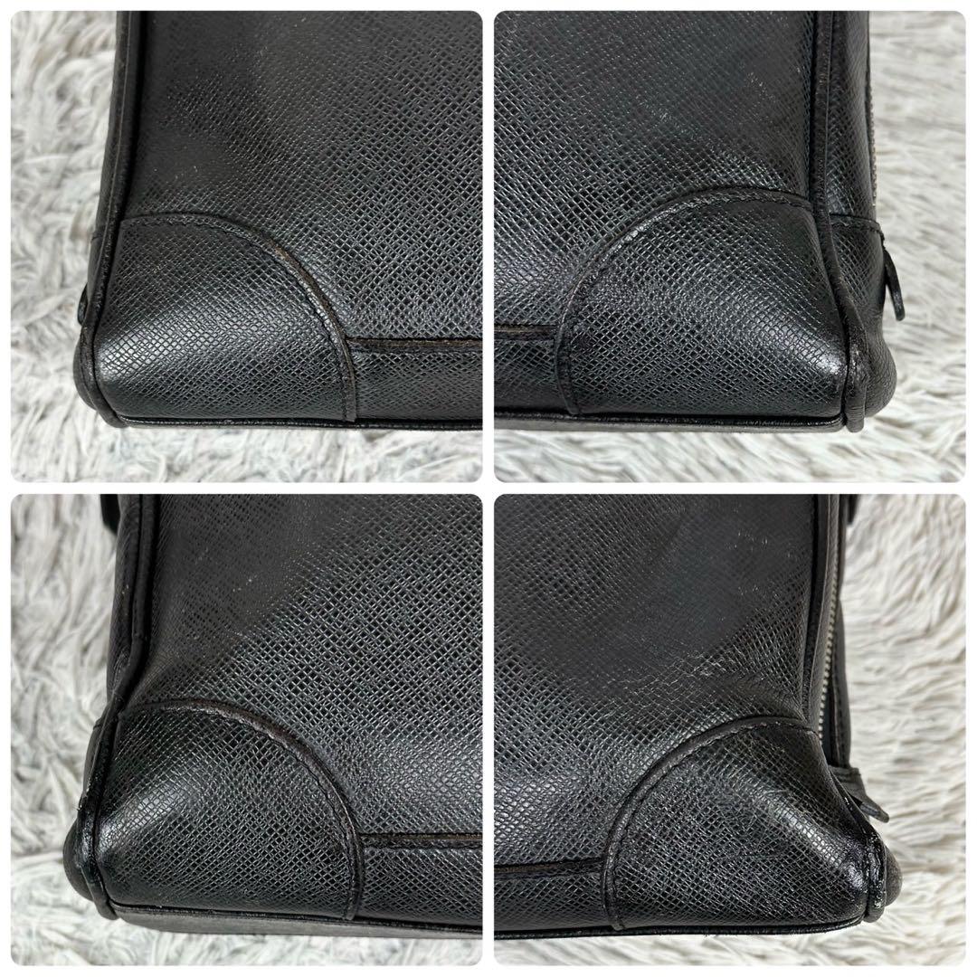 A4可 美品 ルイヴィトン レザー ビジネスバッグ タイガ イゴール 黒