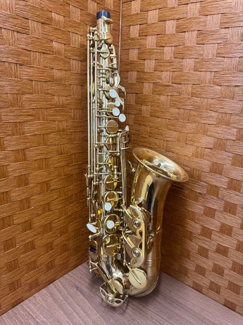 F053　メーカー不明　楽器　管楽器　アルトサックス　ケース付