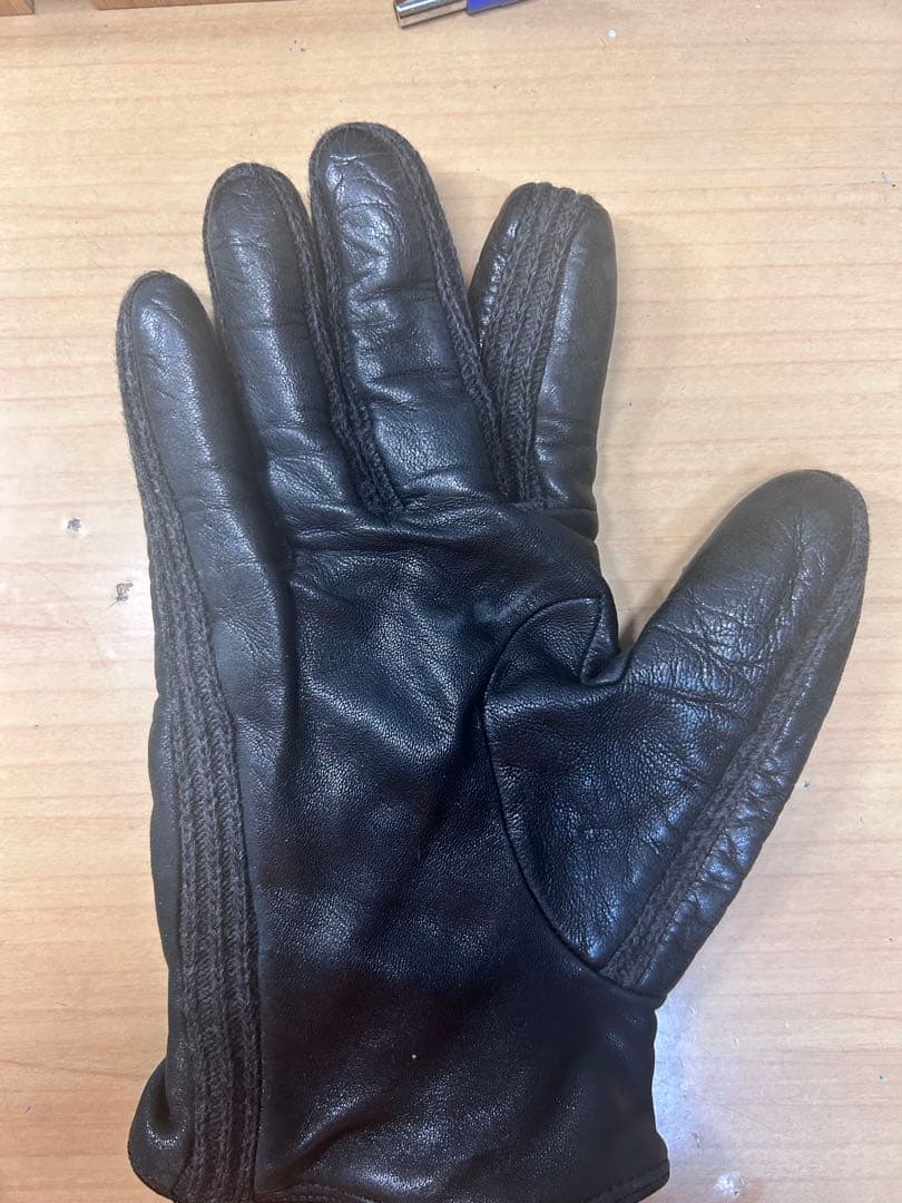 MEROLA レザー 5本指手袋 黒