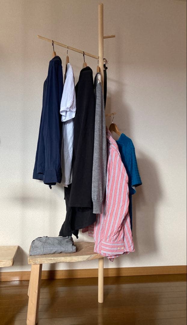 み*ん様 SENDAN 一枚板使用ハンドメイドハンガーラック