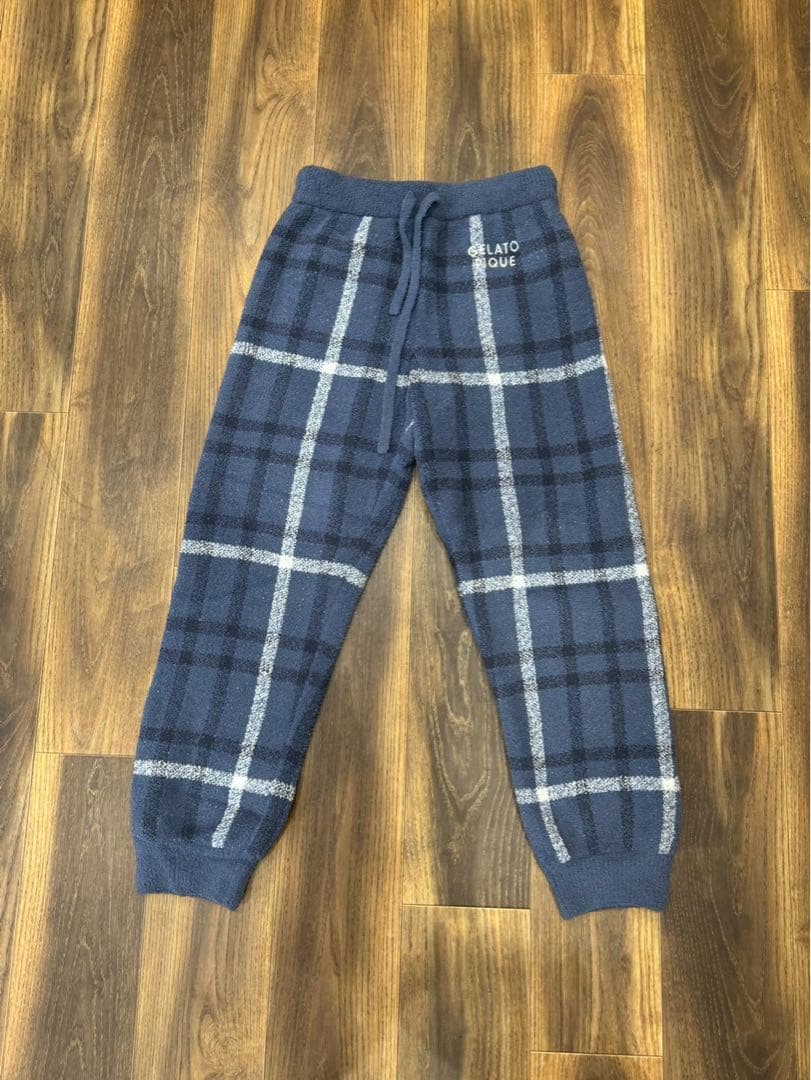 b*♡様 【新品完売商品】 ジェラピケ チェック柄 プルオーバー＆ロングパンツセ