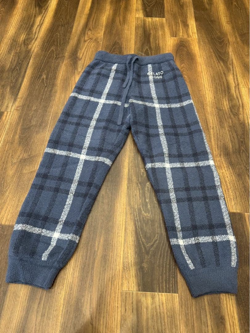 b*♡様 【新品完売商品】 ジェラピケ チェック柄 プルオーバー＆ロングパンツセ