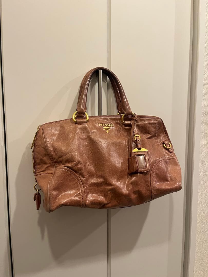 レア　PRADA hand bag ボストンバッグ　vintage プラダ