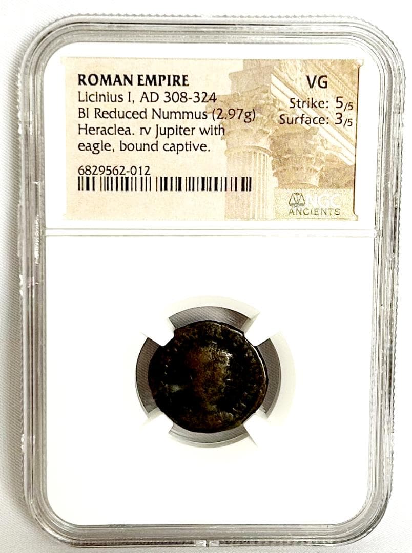 ローマ帝国紀元後324年LinciniusⅠHeraclea NGC　VG