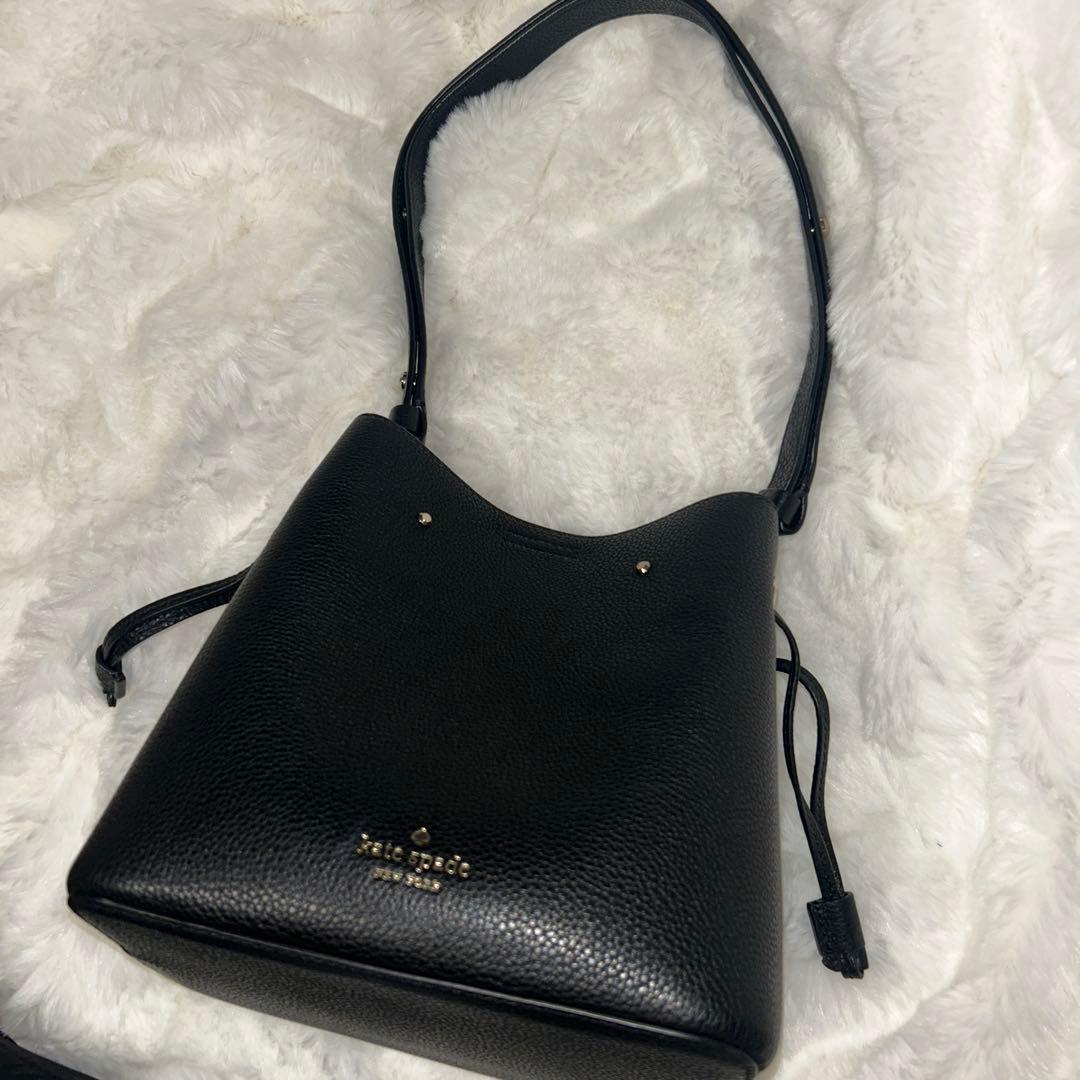 【美品✨】Kate Spade バケットバッグ ブラック