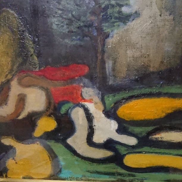 絵画  古い油彩肉筆  作者名 題名 無し