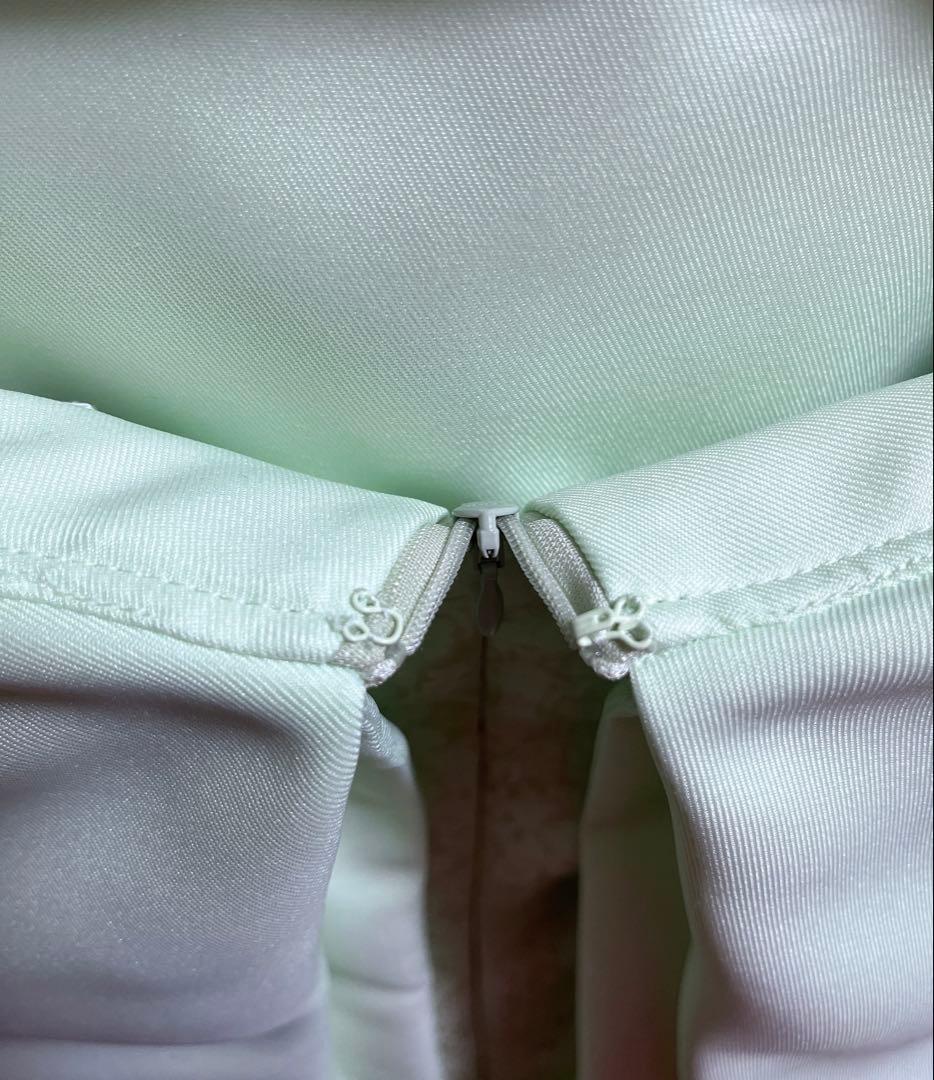 セルフォード　ジャガードケープドレス　ミントカラー