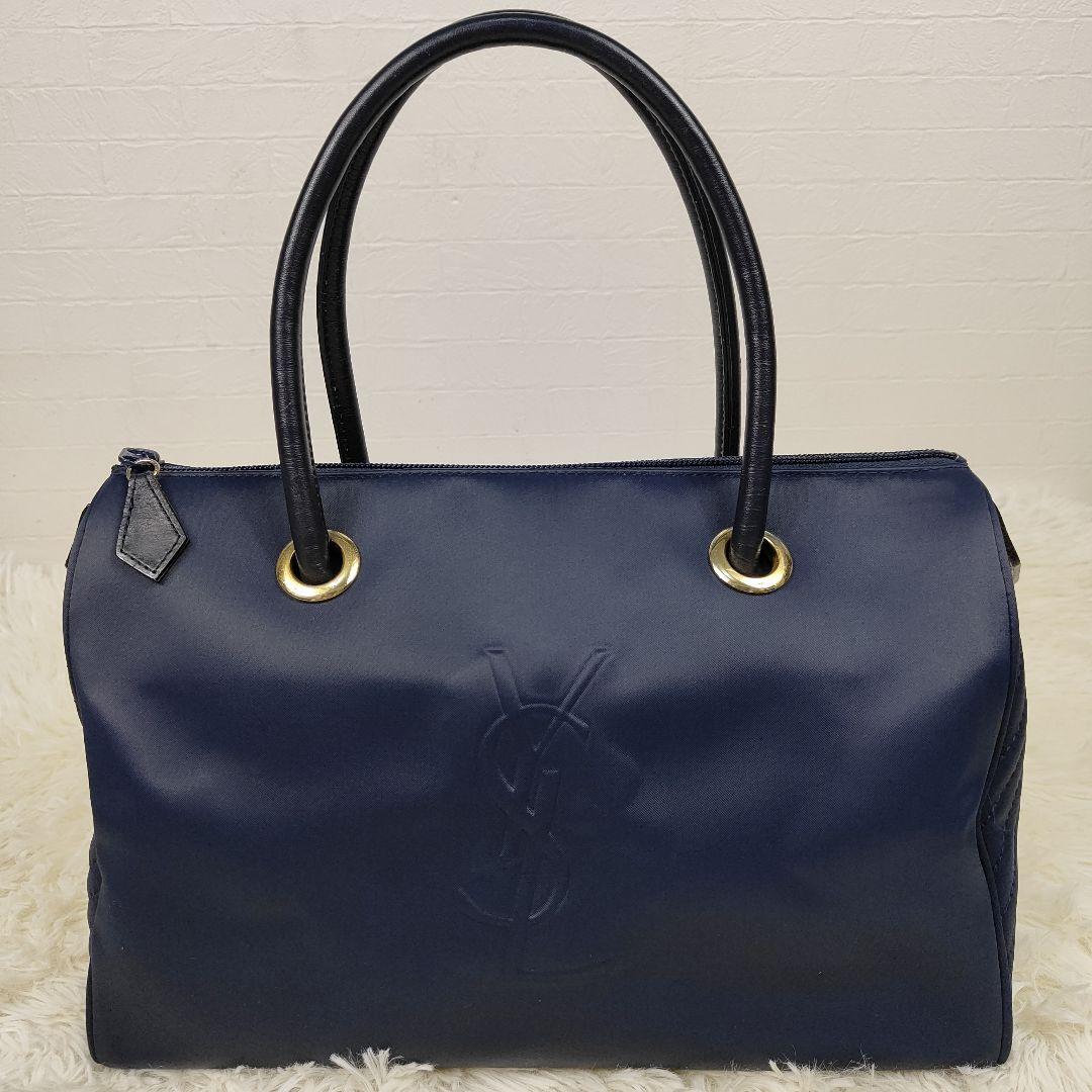 本日限定価格　イヴサンローラン　ミニボストンバッグ　　キルティング　YSLロゴ