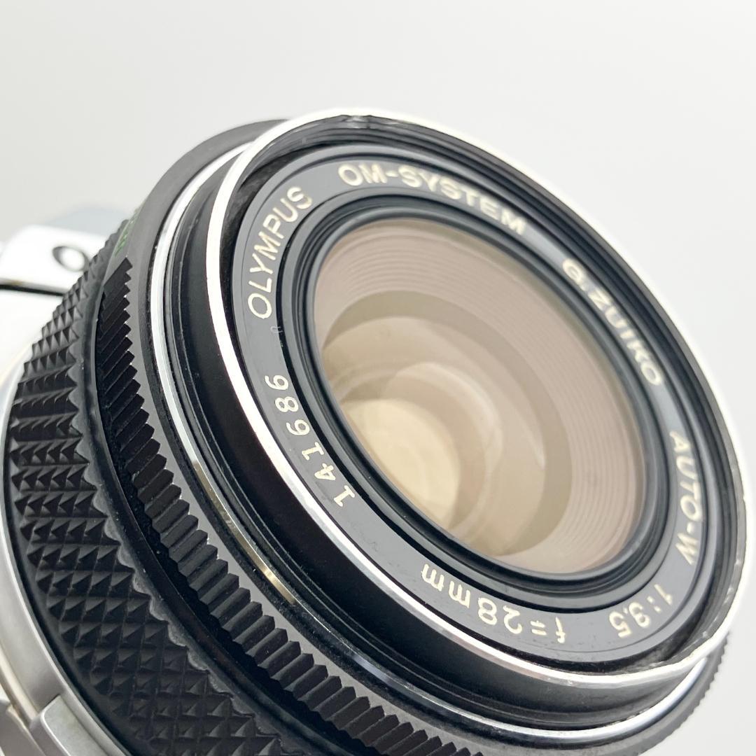 希少品 OLYMPUS M-1 28mm F3.5 フィルムカメラ 初期モデル