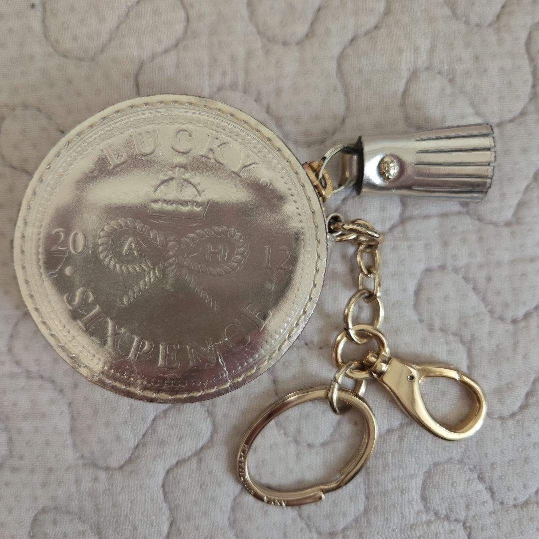 未使用】ANYA HINDMARCH ラッキーペニー ケース キーホルダー