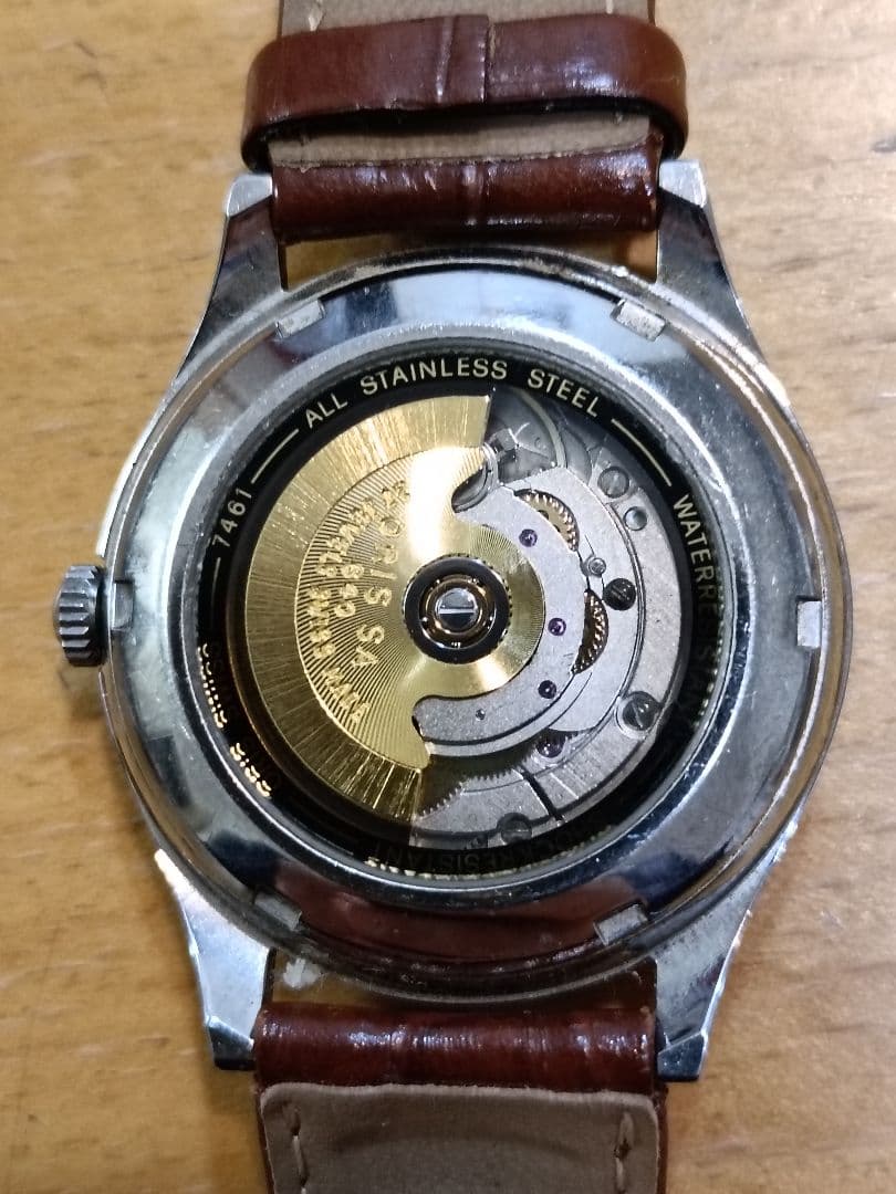 ORIS 自動巻き 腕時計 シルバー/ブラウン