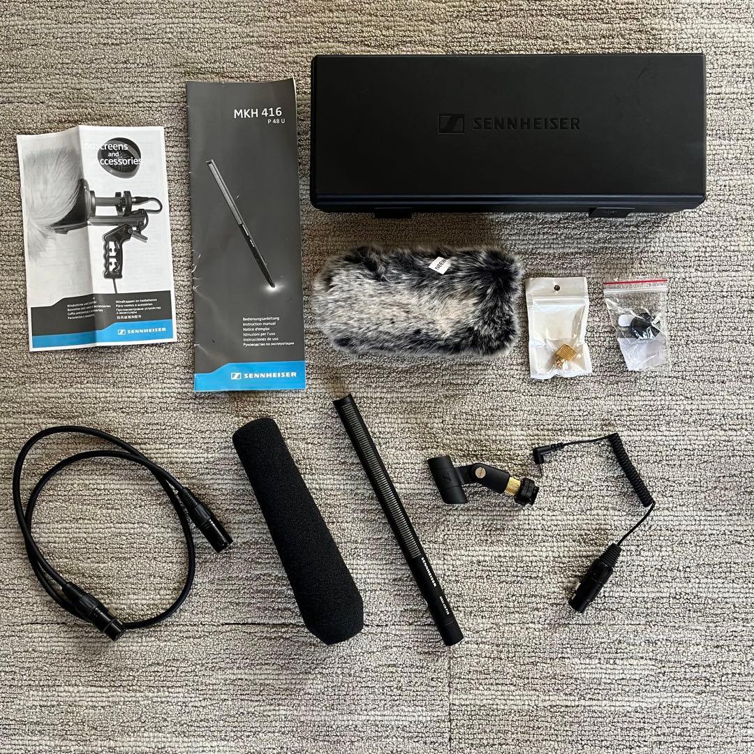 SENNHEISER ゼンハイザー MKH416 P48U ショットガンマイク他