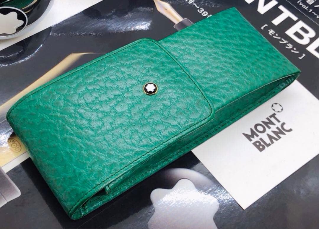 モンブラン　マイスターシュテイック★かなり入手の難しいルグラン本革★大型3本差し