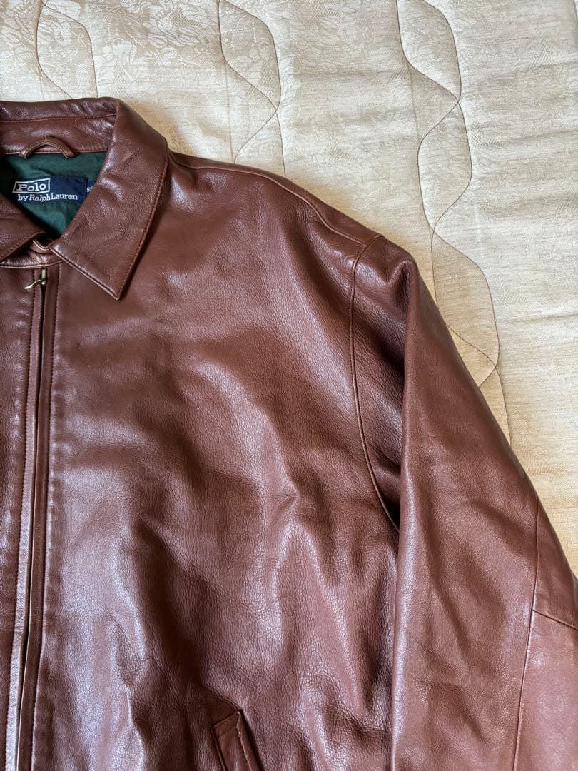 ラルフローレン　レザージャケット　スイングトップ　ポニーなし　90s A2